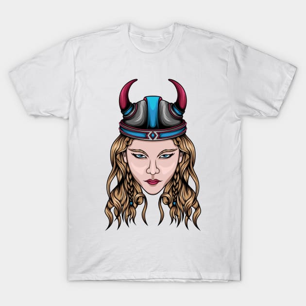 Viking girl T-Shirt by JagatKreasi